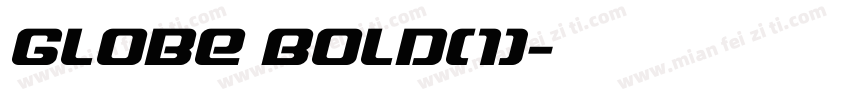 Globe Bold(1)字体转换